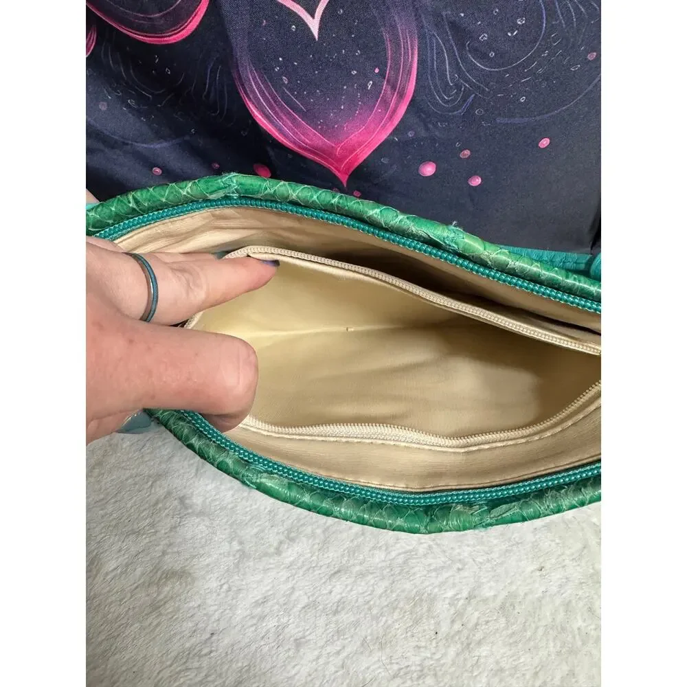 Vintage Clemente Snakeskin Crossbody Clutch - Picture 6 of 8